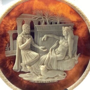 Vintage Decorative Plate Antony and Cleopatra Carl Romanelli Wall decor